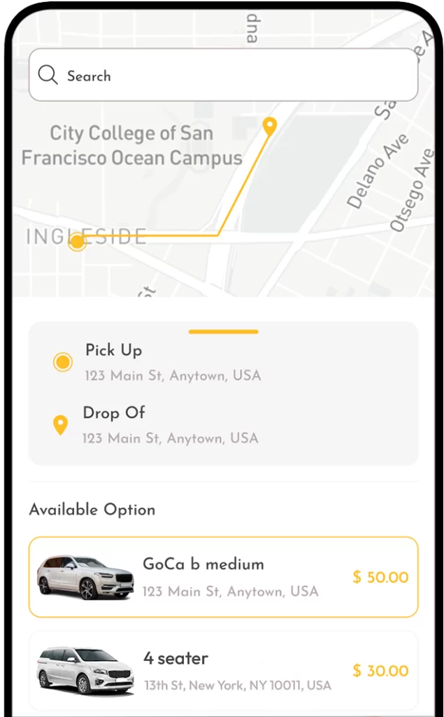 Taxi Booking App Services