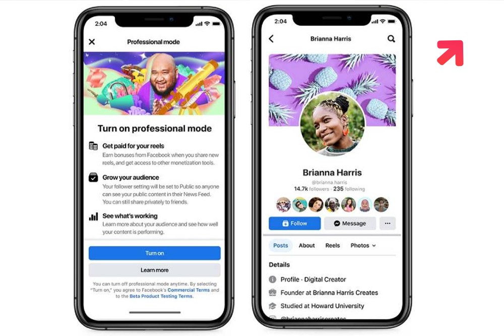 Facebook experiments a new Page template with a more modern look and no more ‘Like’ button