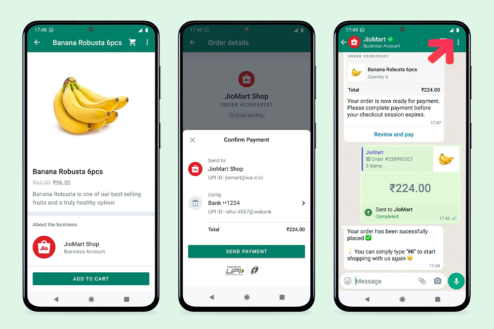 Whatsapp rolls out ‘carts’ feature