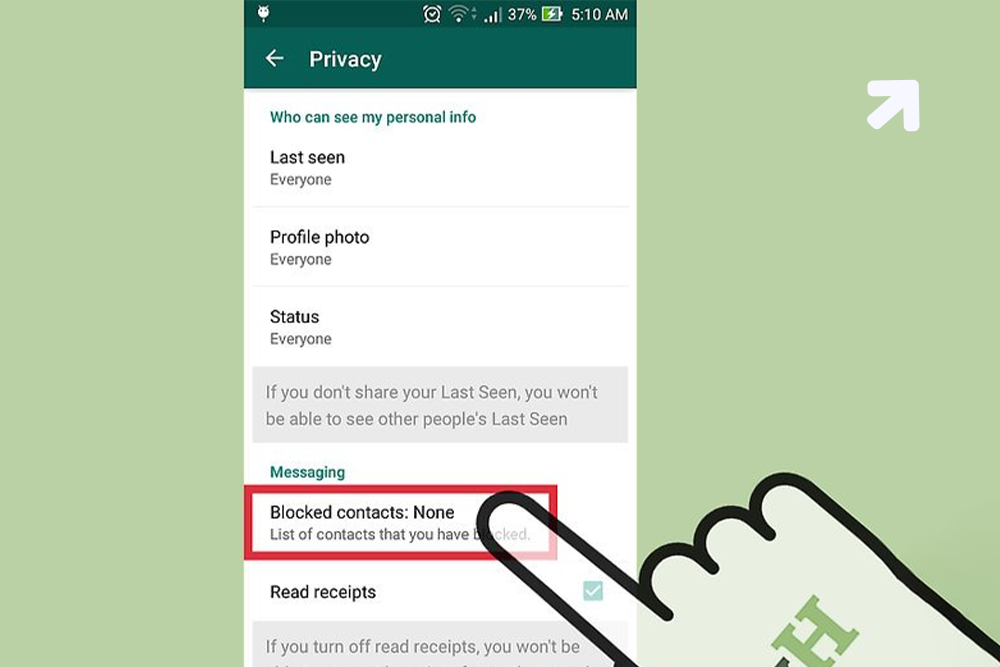 Whatsapp blocked contacts might stalk you