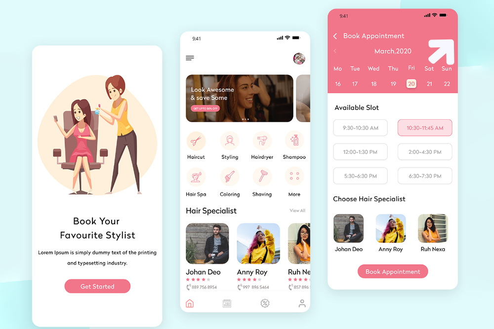 on-demand Salon Appointment App