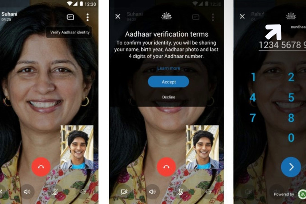 Skype Aadhar Integration