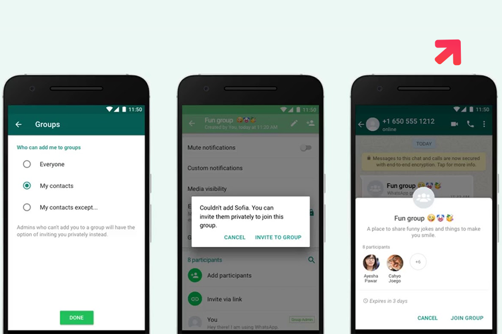 Whatsapp Launches New Group Privacy Settings
