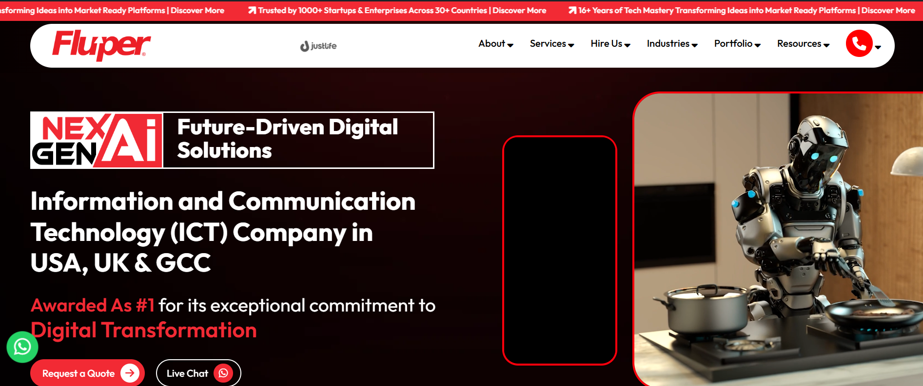 Fluper home page