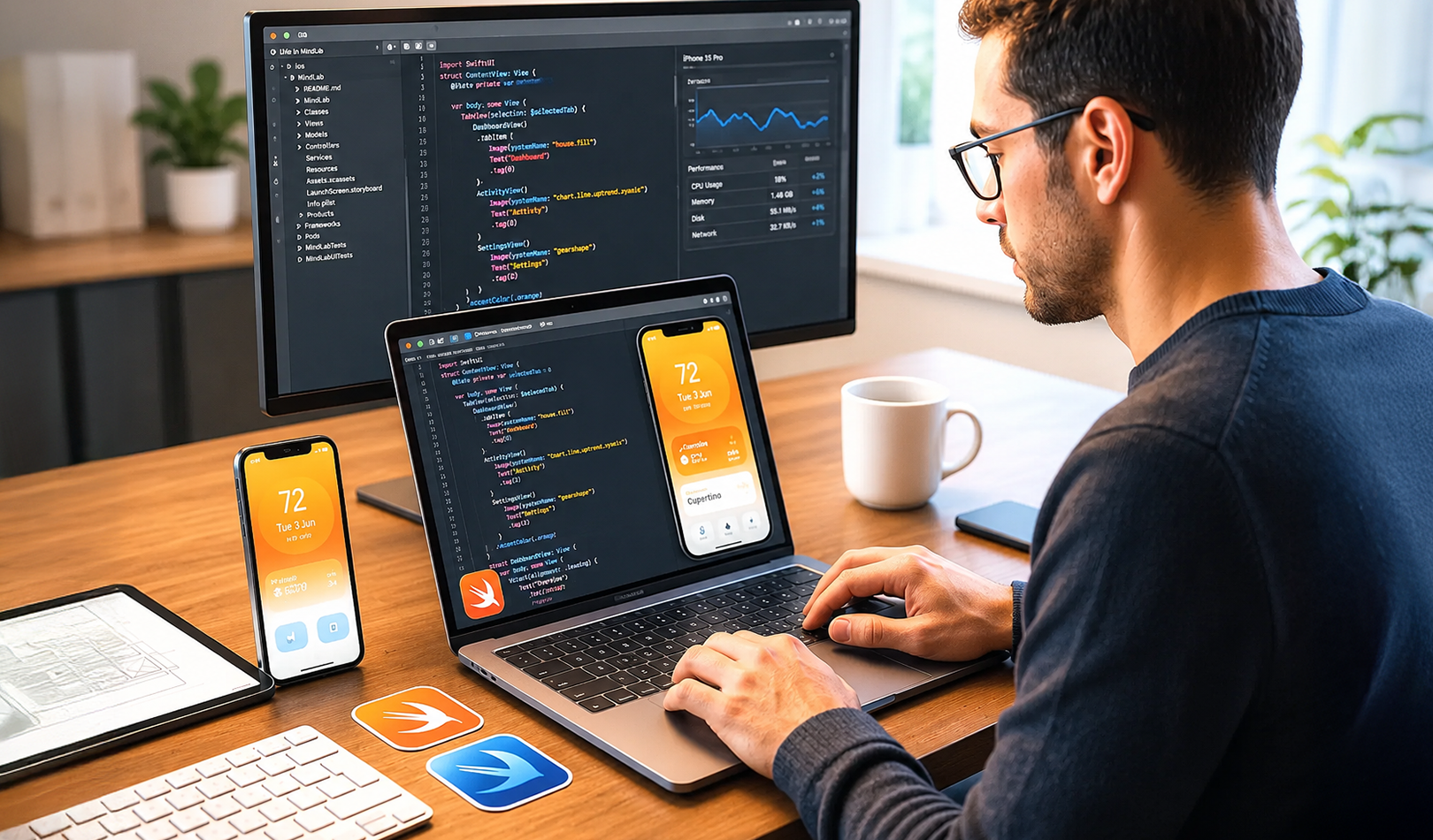 iPhone app developer building iOS apps